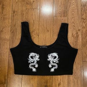 Dragon crop top new size medium